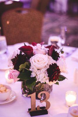 Centerpieces at our wedding