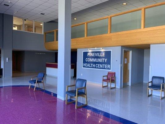 PCHC front lobby in spring 2021