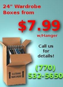 New 46" Wardrobe Boxes from $7.99