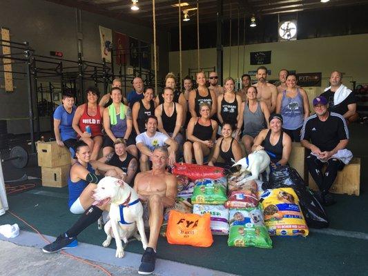 Some of the FYR crew for our 31 heroes wod and dog food drive