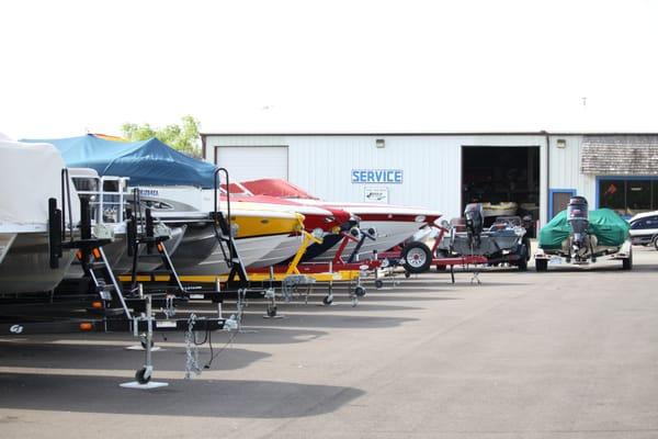 Quality used boats along with our indoor service area.