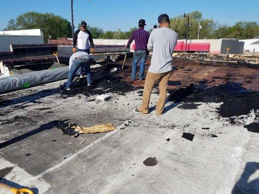 Commercial Flat Roof Removal