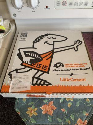 Little Caesar's large size , 5 Meat Feast Pizza.