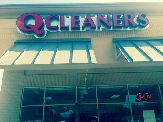 Q Cleaners. Couple of shops down from YU's Asian Diner.