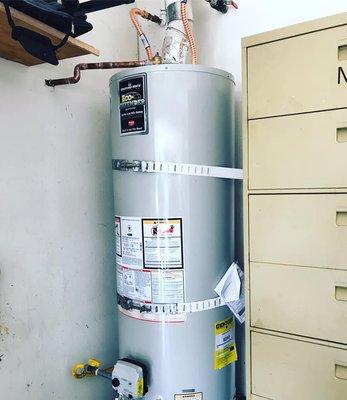 50 gallon water heater installation in Lake Balboa.