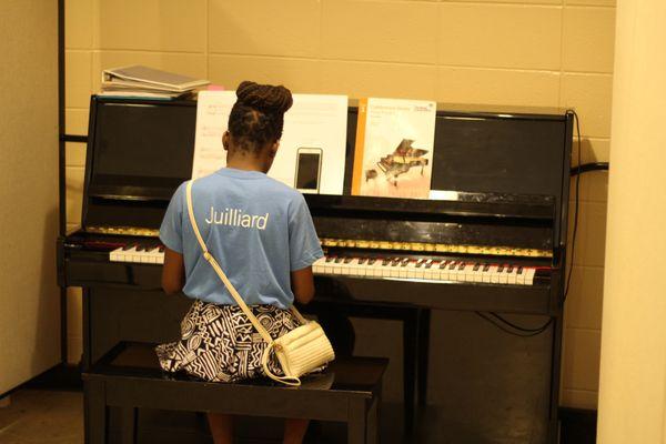 One of our piano students with high aspirations.