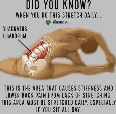 A good stretch for the QL muscle.