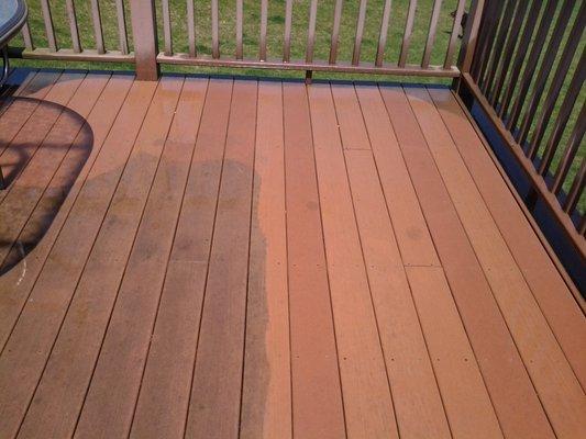 Deck before and after.