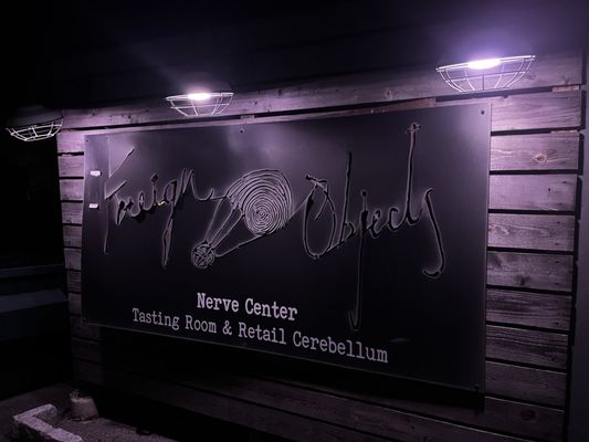 Tasting Room Sign