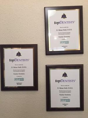 Top Dentist awards!