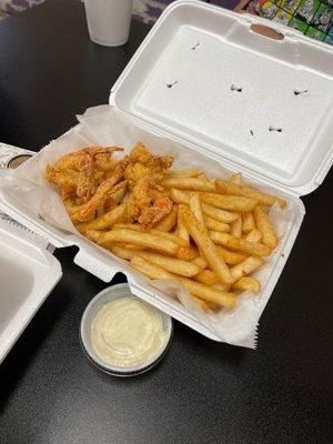 Shrimp combo.