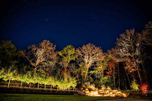 An actual Dallas Landscape Lighting Project in the Dallas Metroplex!