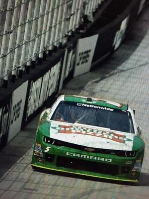 Kevin Harvick once drive a No. 5 Hunt Brother's Pizza Chevrolet