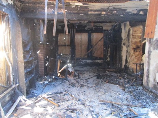 After a house fire, the structure needs to be tested for asbestos before it is demolished.