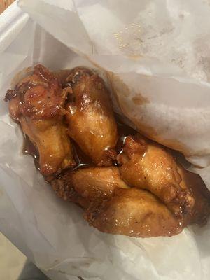 Honey garlic wings