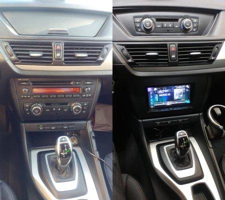 Pioneer Carplay DVD Navigation System on BMW X1