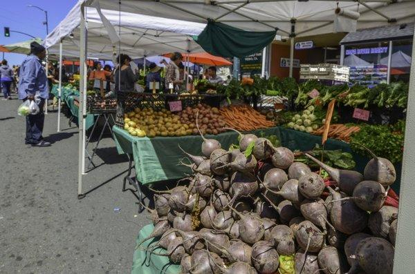 Our wonderful weekly Farmer's Market!