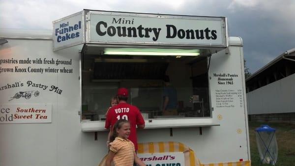 One of the stands at the fair. I think the only mini donuts there and really good baby elephant ears!