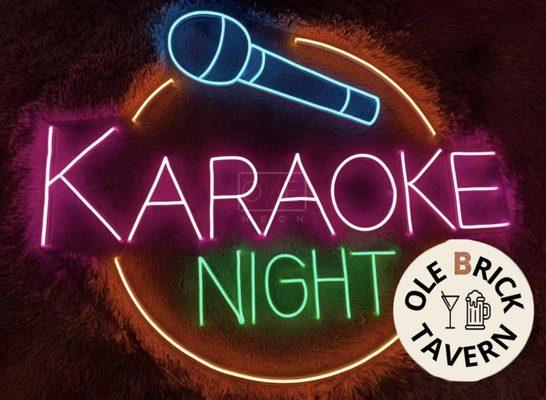 Monday night Karaoke.  7:00pm