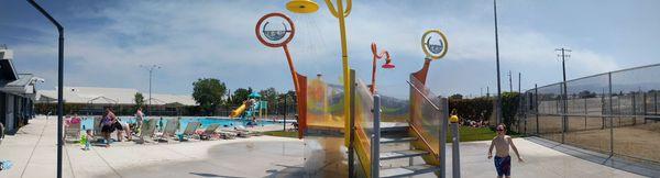 New splash play area