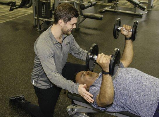 Dumbbell Chest Press to build strength in your upper body