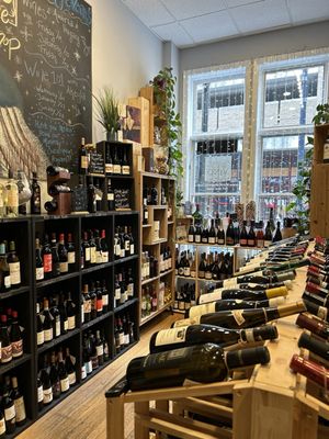 Inside the wine shop