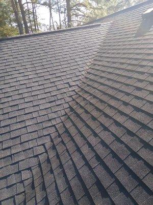 Roof that was done last week