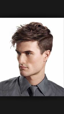 Men's long hair cut