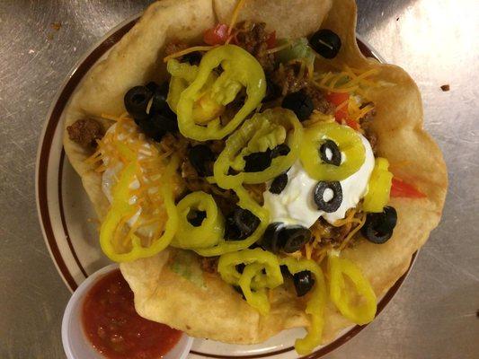 Taco Salad (with Banana Peppers)