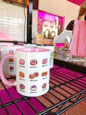 Pink Donut worry coffee mug