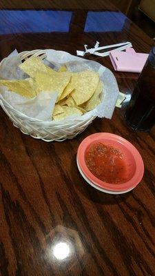 Chips and salsa.