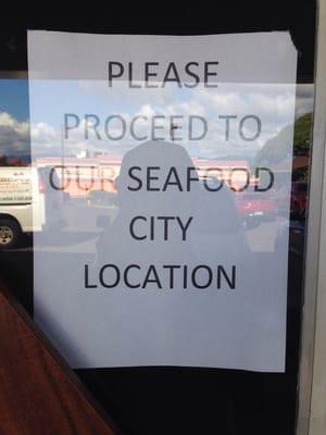 They are now at seafood city! Doh!