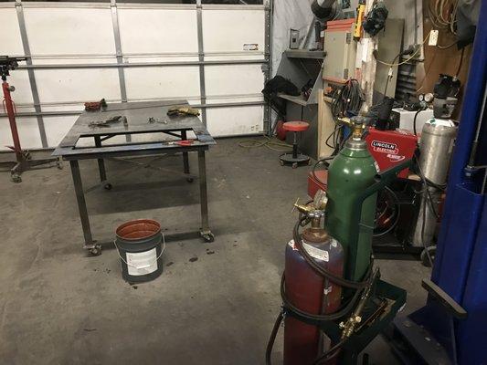 Welding area