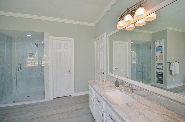 Renovated master bath