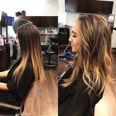 Hair color and haircut by Kelsea