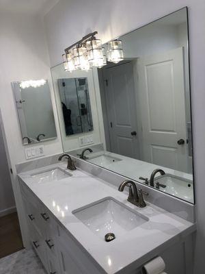 Full glass sheet mirror!! Beautiful!