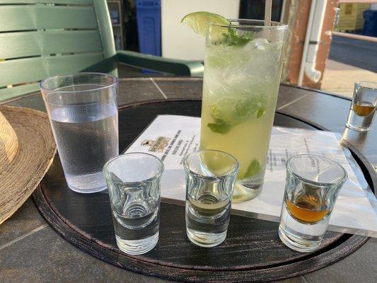 Mojito and a sample flight.