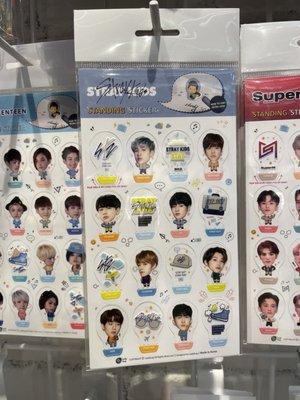 Seventeen, Stray Kids, SuperM big head standing stickers