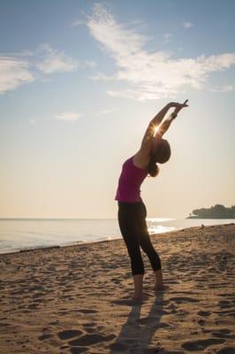 Go from stressed out to blissed out with yoga classes from Maria Santoferraro.