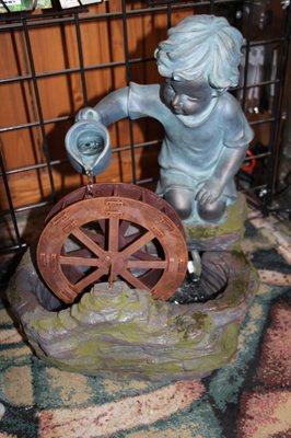 We have a large selection of fountains and garden art!