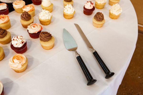 Cake knife set hand made by Meghan