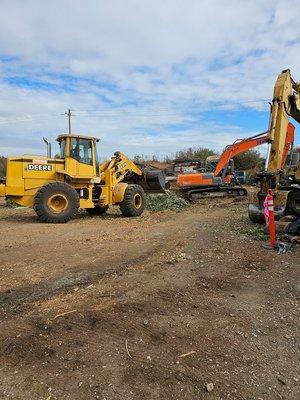 Recycling equipment used at site