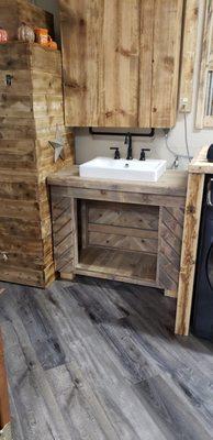 Custom built rustic furniture