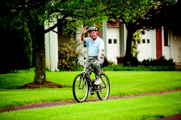 Cottage homes have garages and access to walking trails.