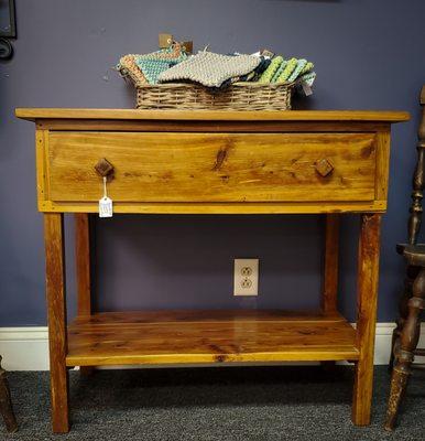 Handmade antique table brought in by one of our vendors