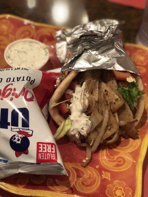 Yummy chicken gyro