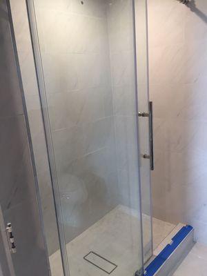 Install shower door