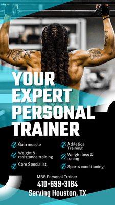 We offer personal training.