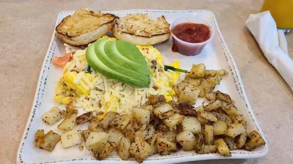 Bacon Avocado Scramble