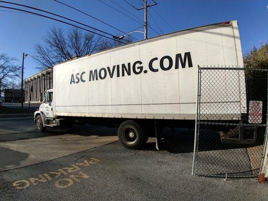 The driver effortlessly navigated our new building.